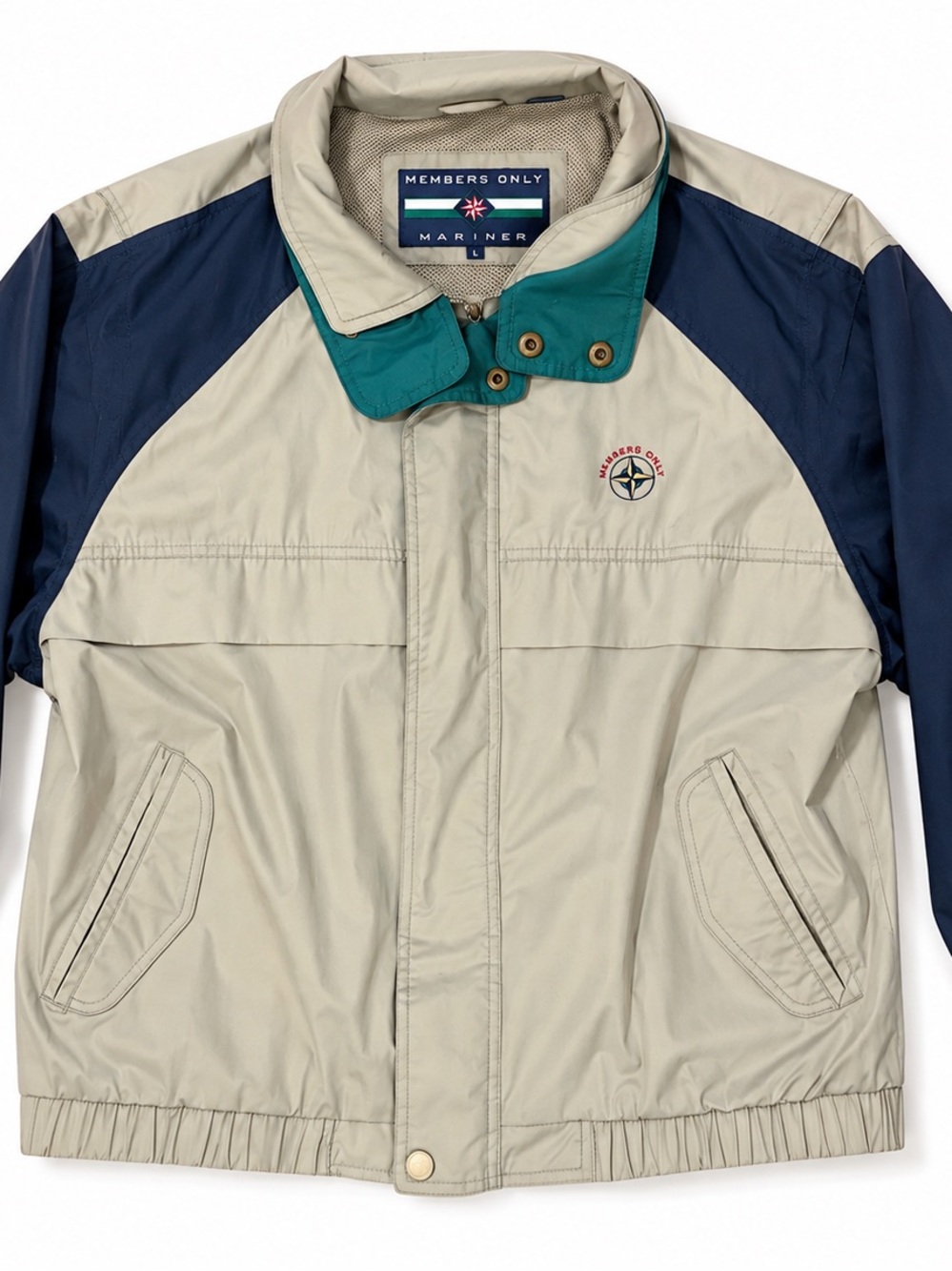Vintage Members Only Mariner Jacket Men’s L Colorblock Windbreaker 90s